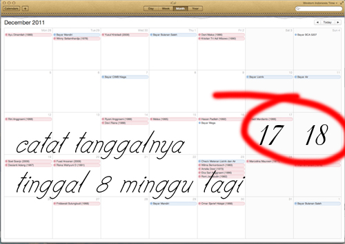 8 Minggu Lagi .. Sudah Siapkah Anda? 8 Minggu Lagi